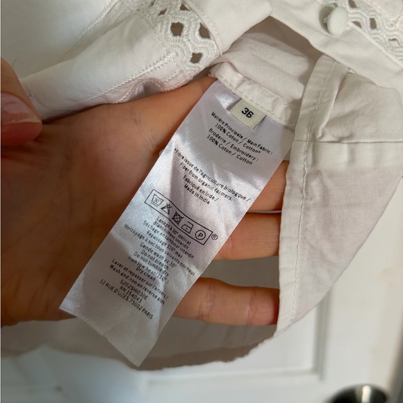 Sezane Waves Blouse in Ecru 36/4 - Picture 12 of 12